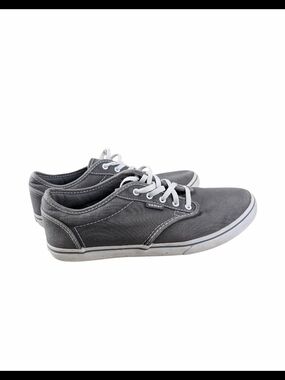Vans Women's Grey Canvas Low Top Sneakers - Size 7